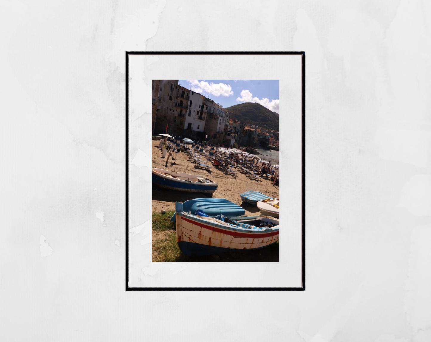 Cefalù Sicily Photography Boat Print