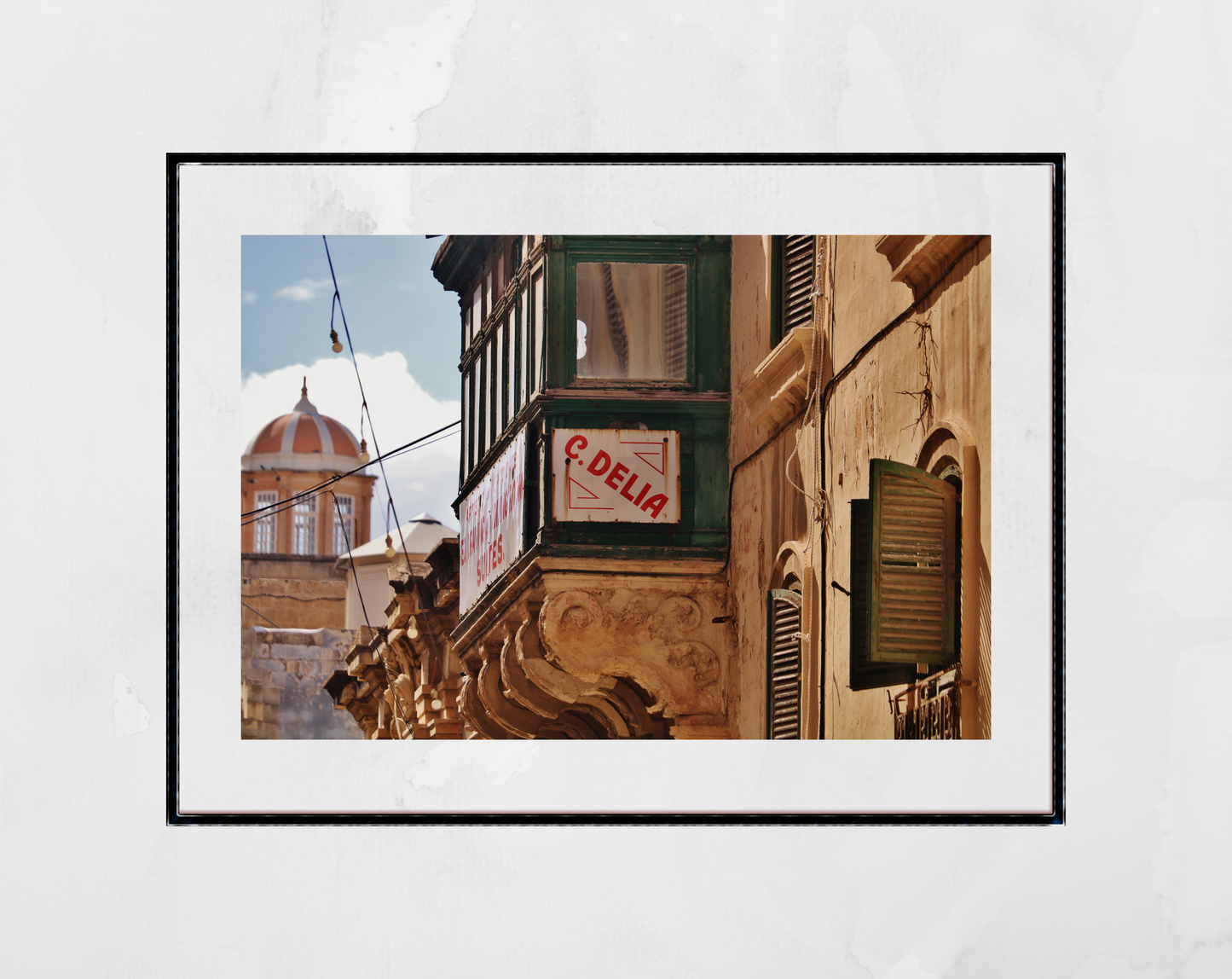 Delia Wall Art Valletta Malta Print Typography Poster Street Photography
