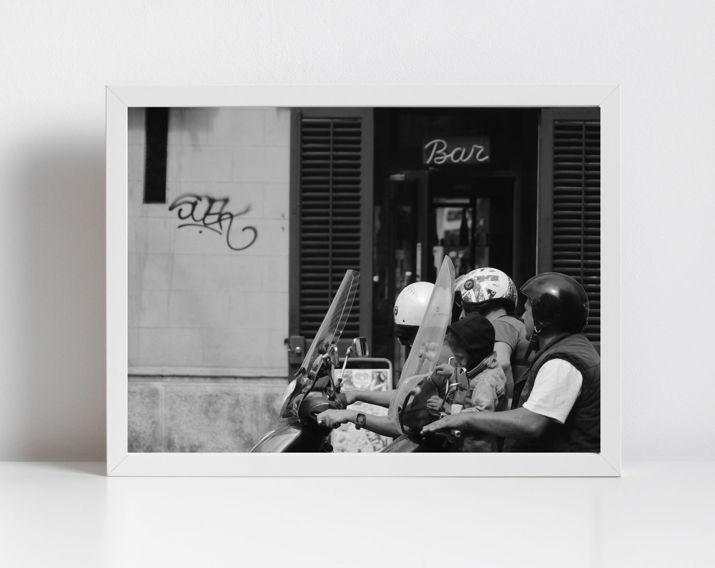 Palermo Sicily Black And White Print Italy Wall Art Street Photography