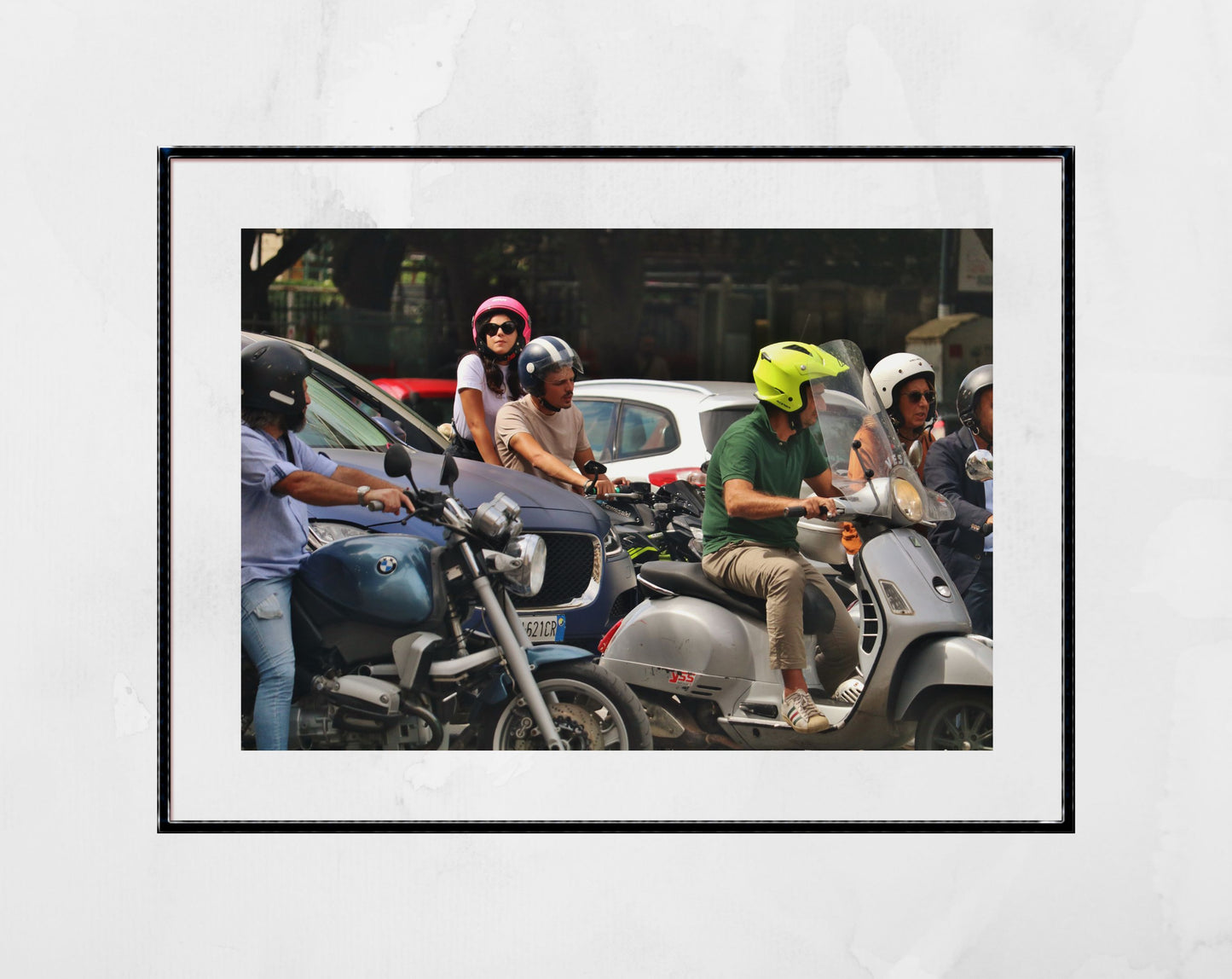 Palermo Sicily Print Street Photography Vespa Poster