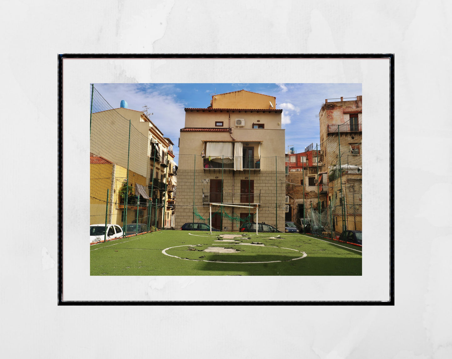 Palermo Sicily Street Photography Print Football Wall Art