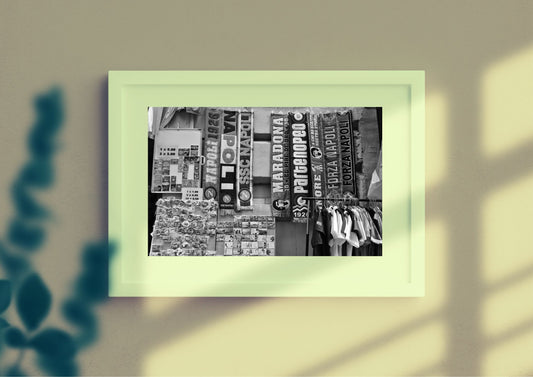 Napoli Football Club Black And White Photography Art Print