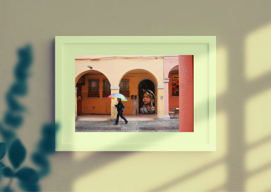 Bologna Street Photography Via Del Pratello Art Print