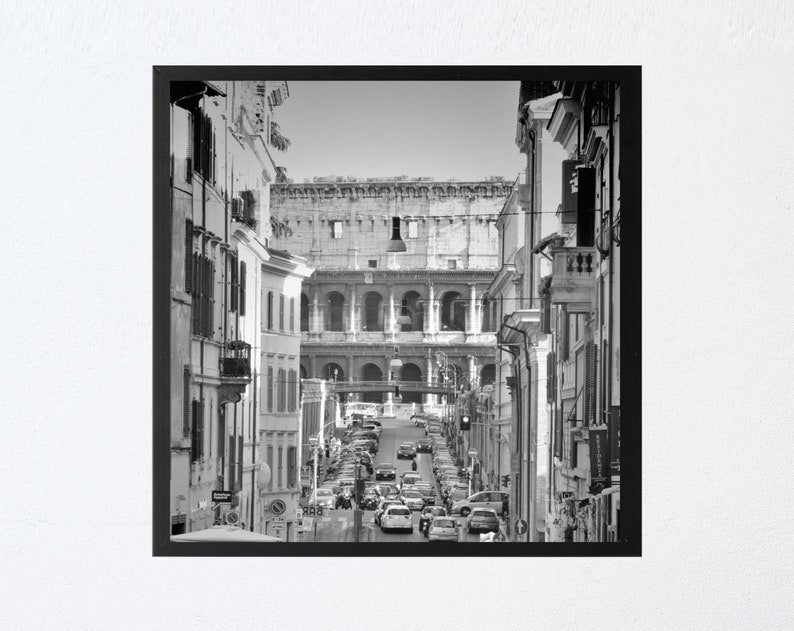 Rome Black And White Photography Print