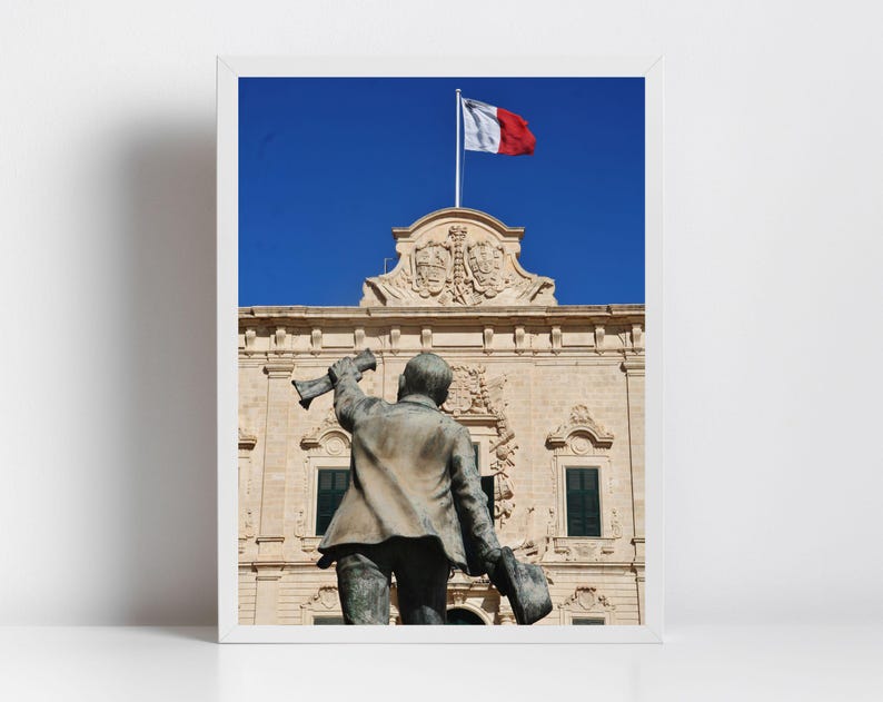 Manwel Dimech Print Auberge de Castille Valletta Photography