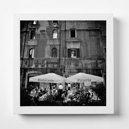 Rome Italy Black And White Square Photography Print