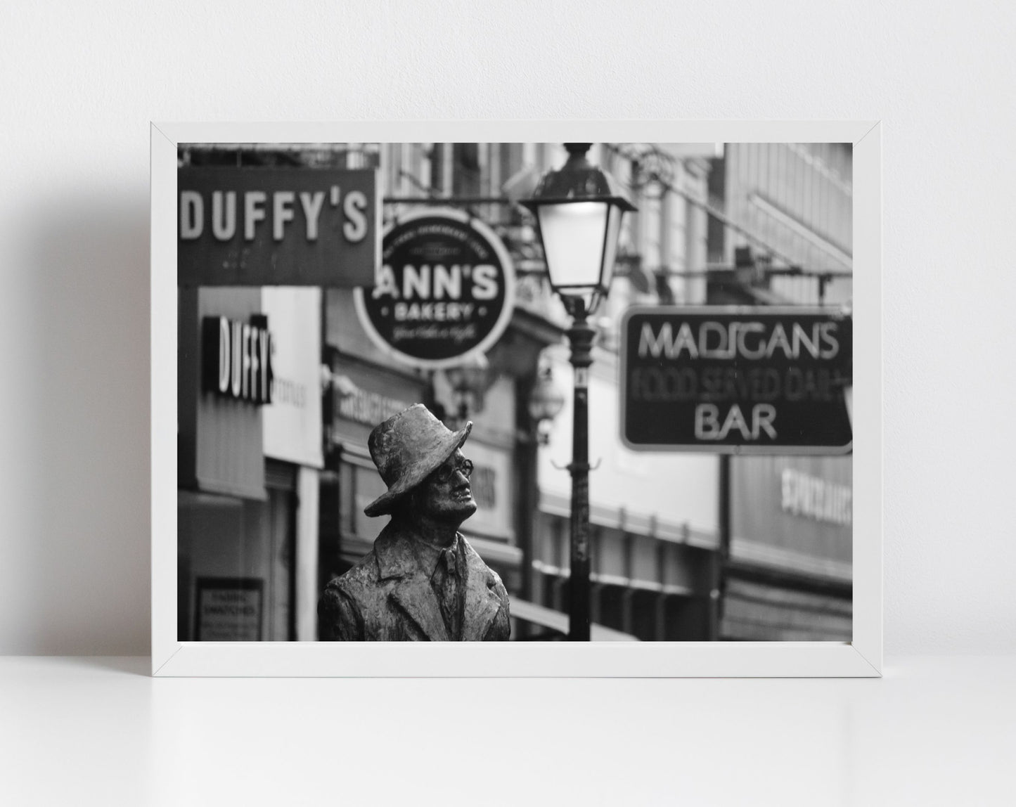 James Joyce Poster Dublin Black And White Print