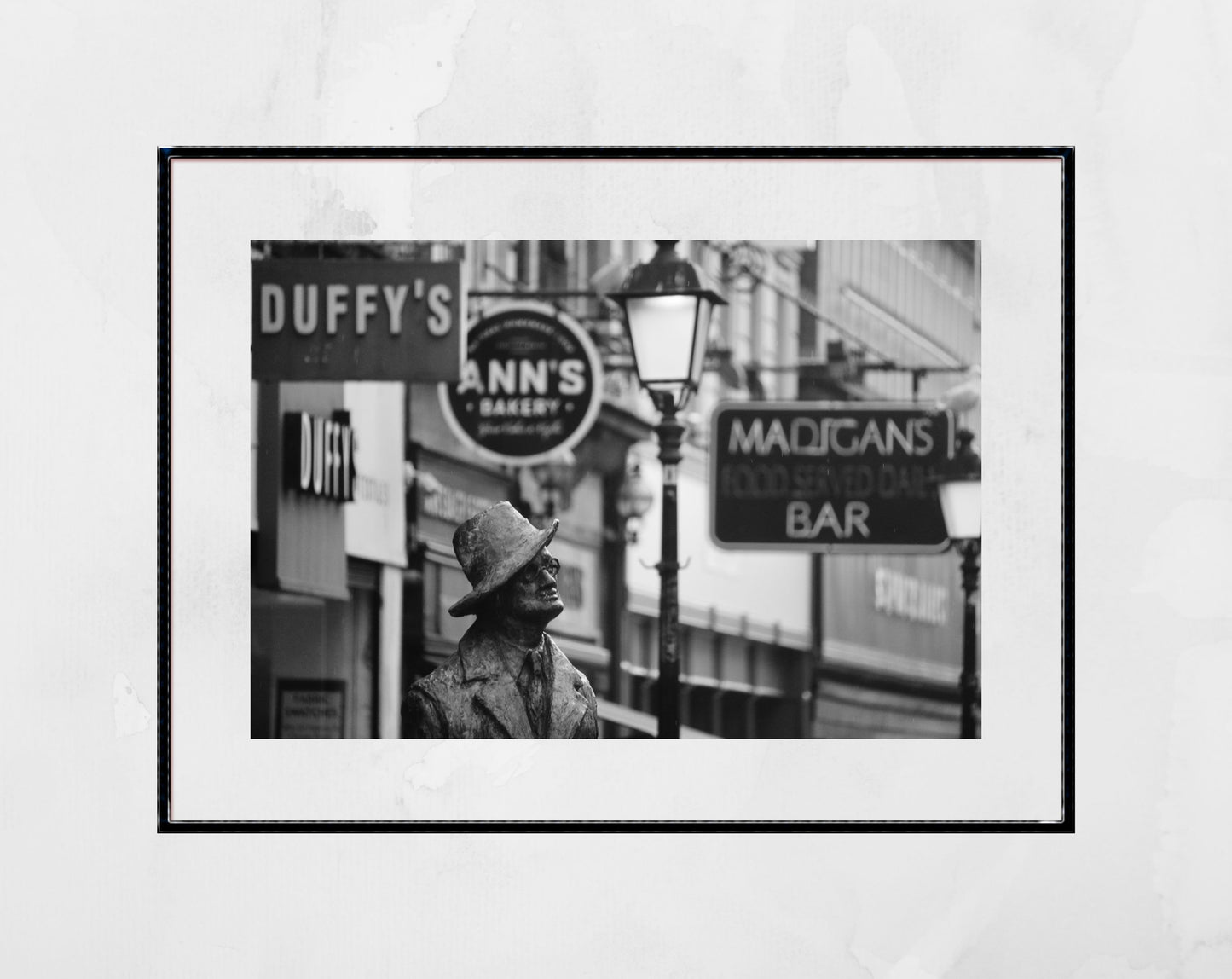 James Joyce Poster Dublin Black And White Print