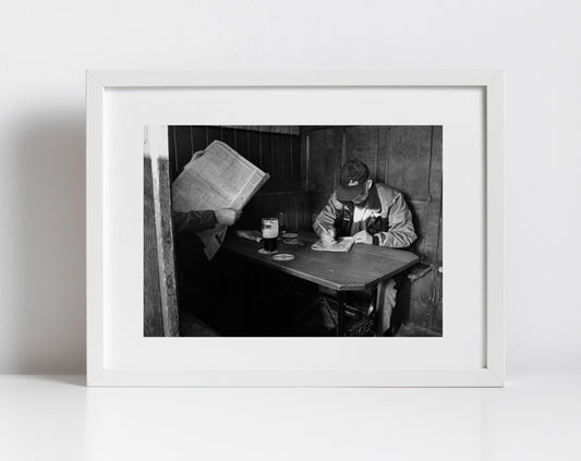 Irish Pub Black And White Print John Kavanagh The Gravediggers Dublin Photography Art