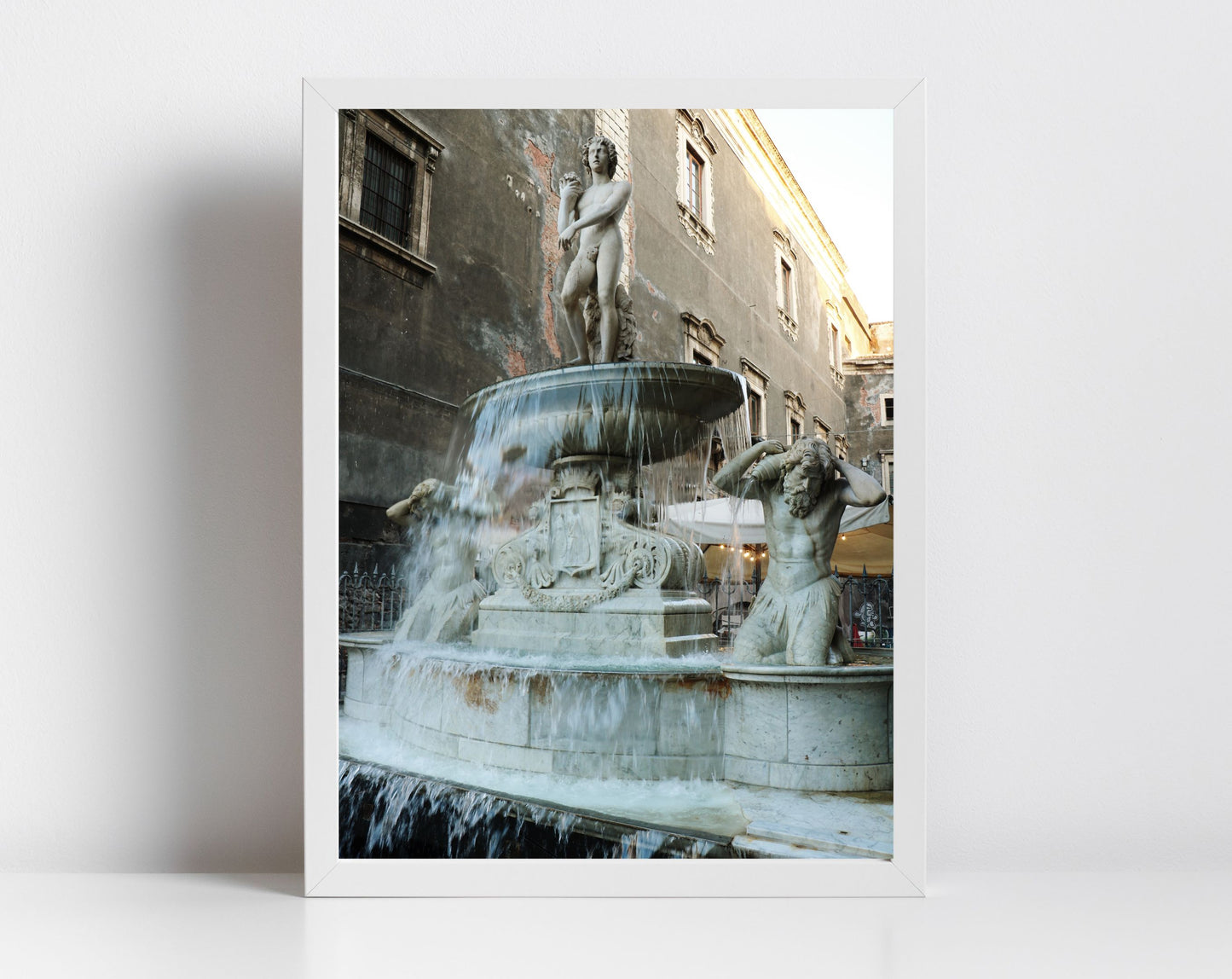 Amenano Fountain Catania Sicily Photography Poster Italy Wall Art