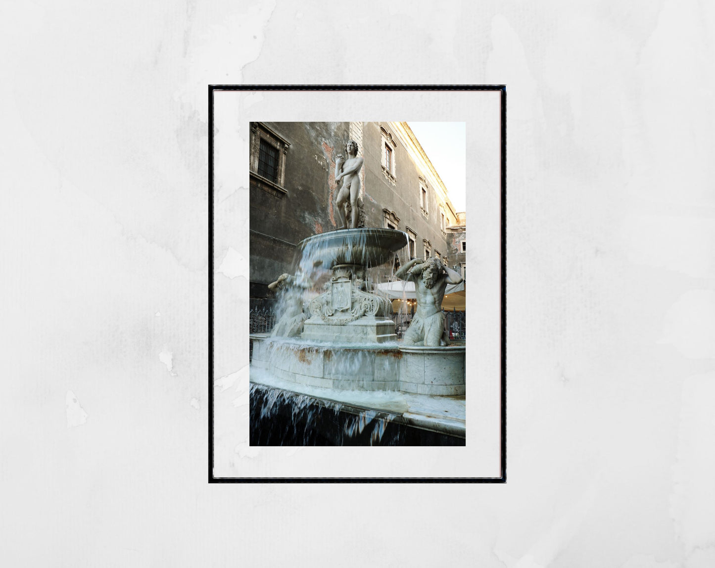 Amenano Fountain Catania Sicily Photography Poster Italy Wall Art