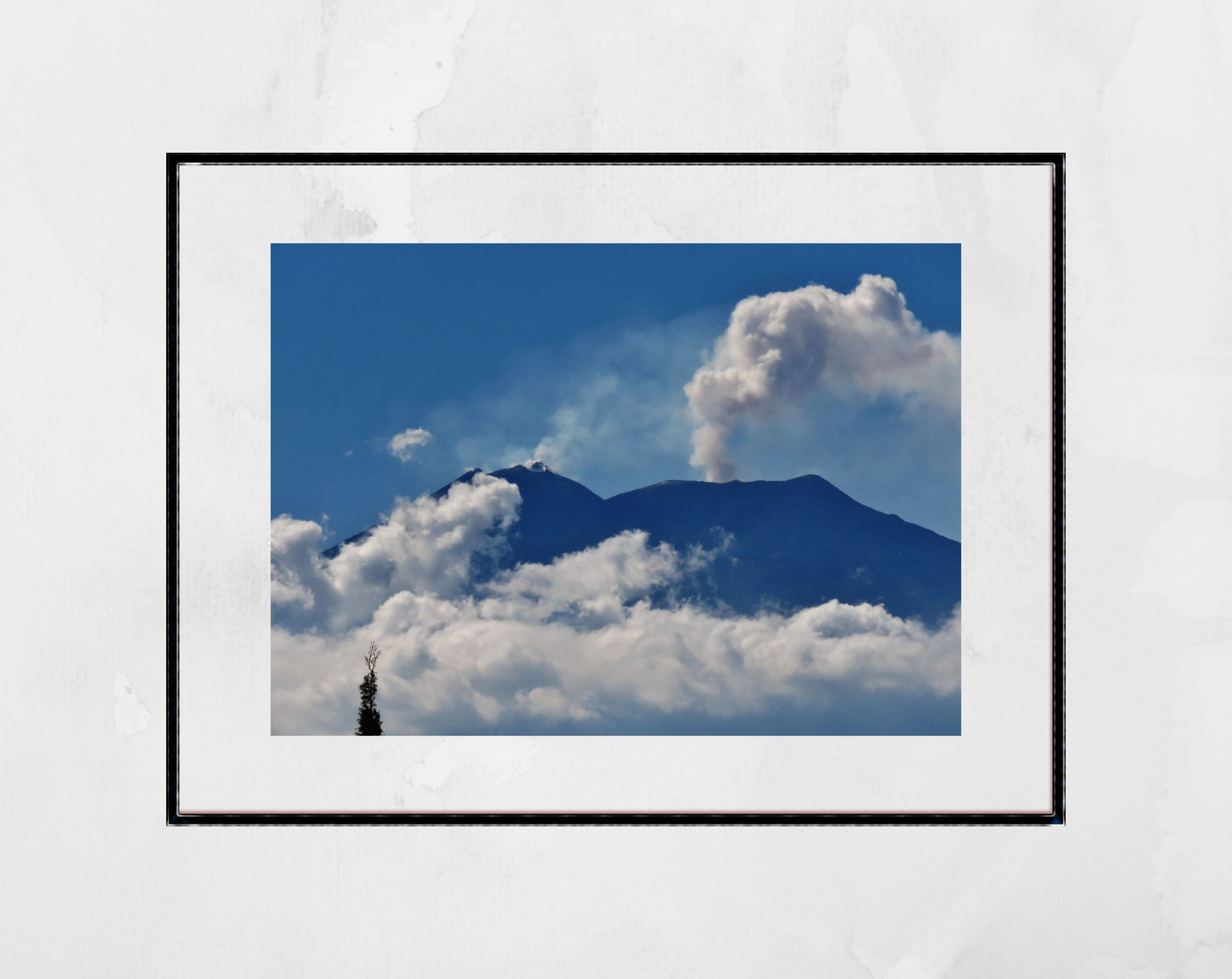 Mount Etna Poster Volcano Art