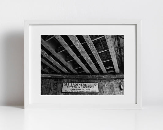 Borough Market Print London Street Black And White Photography