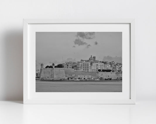 Senglea Malta Black And White Photography Wall Art
