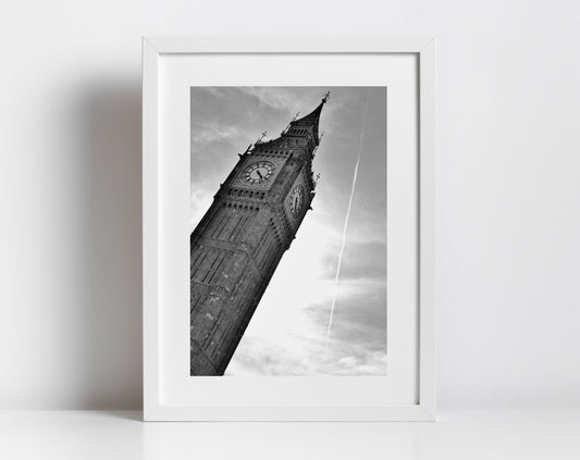 Big Ben Print London Black And White Photography