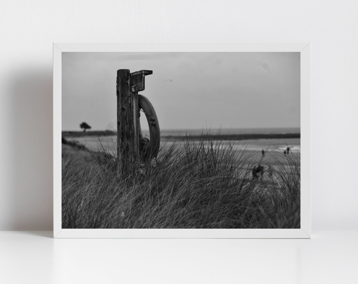 Sandhaven Beach South Shields Black And White Photography Print