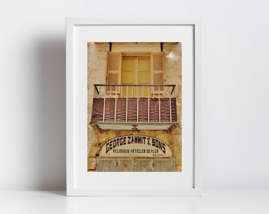 Valletta Malta Typography Print Fine Art Travel Photography