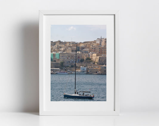 Valletta Malta Yacht Print Fine Art Travel Photography