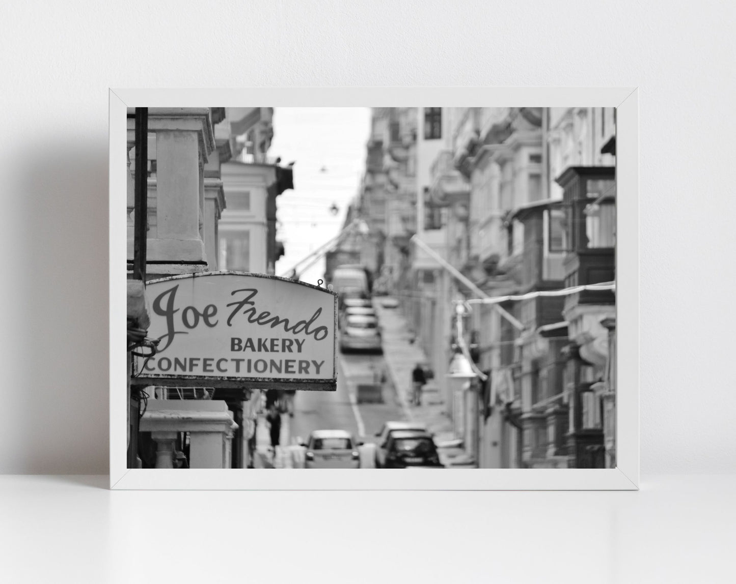 Valletta Malta Bakery Black And White Print Fine Art Travel Photography