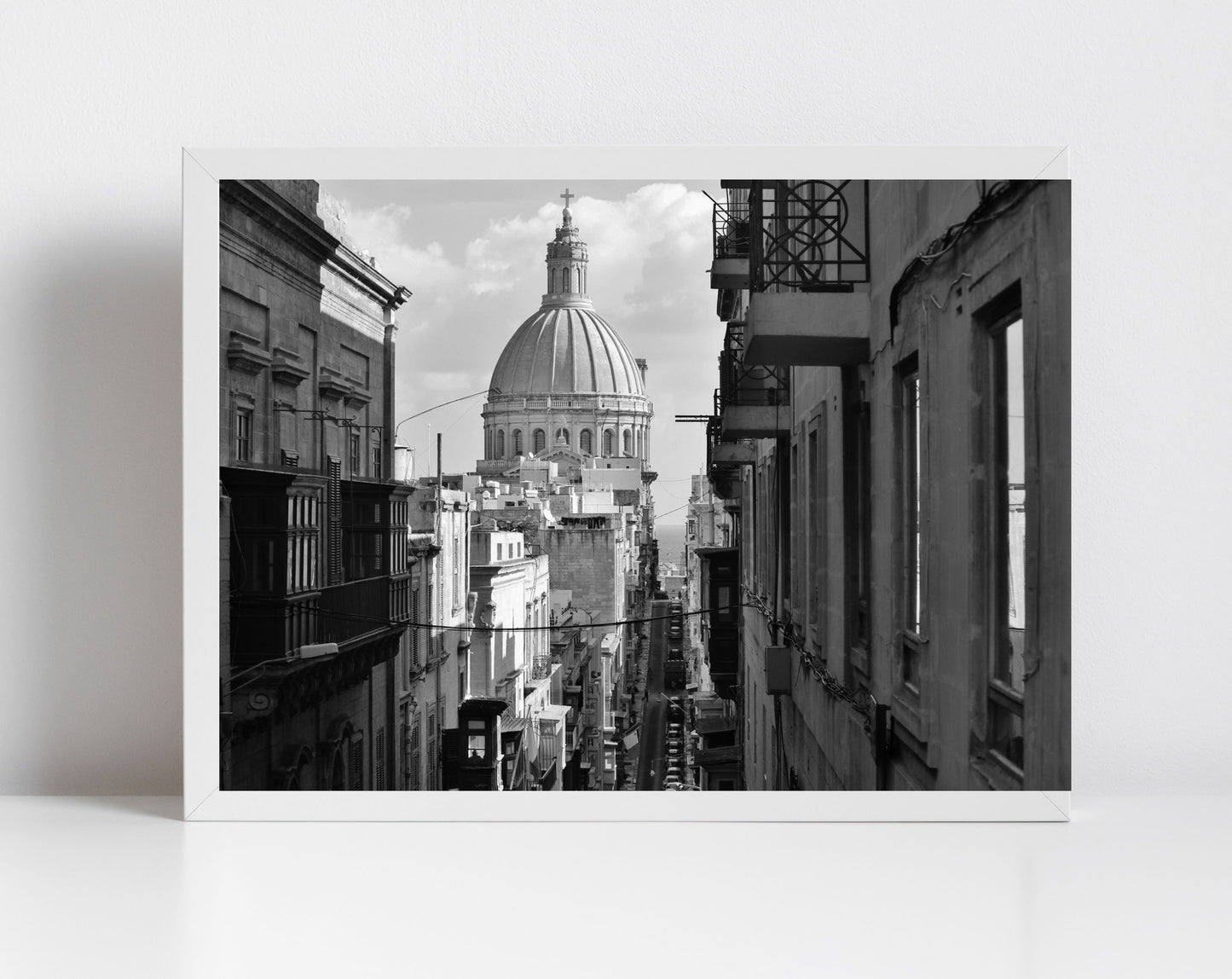 Valletta Malta Black And White Print Fine Art Travel Street Photography