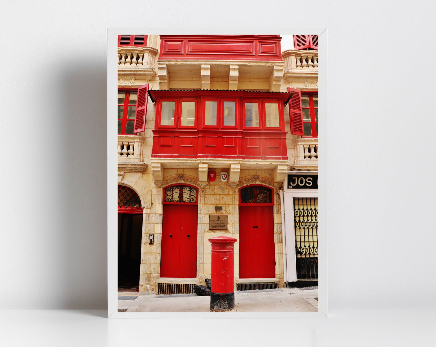 Valletta Malta Red Post Box Fine Art Travel Photography
