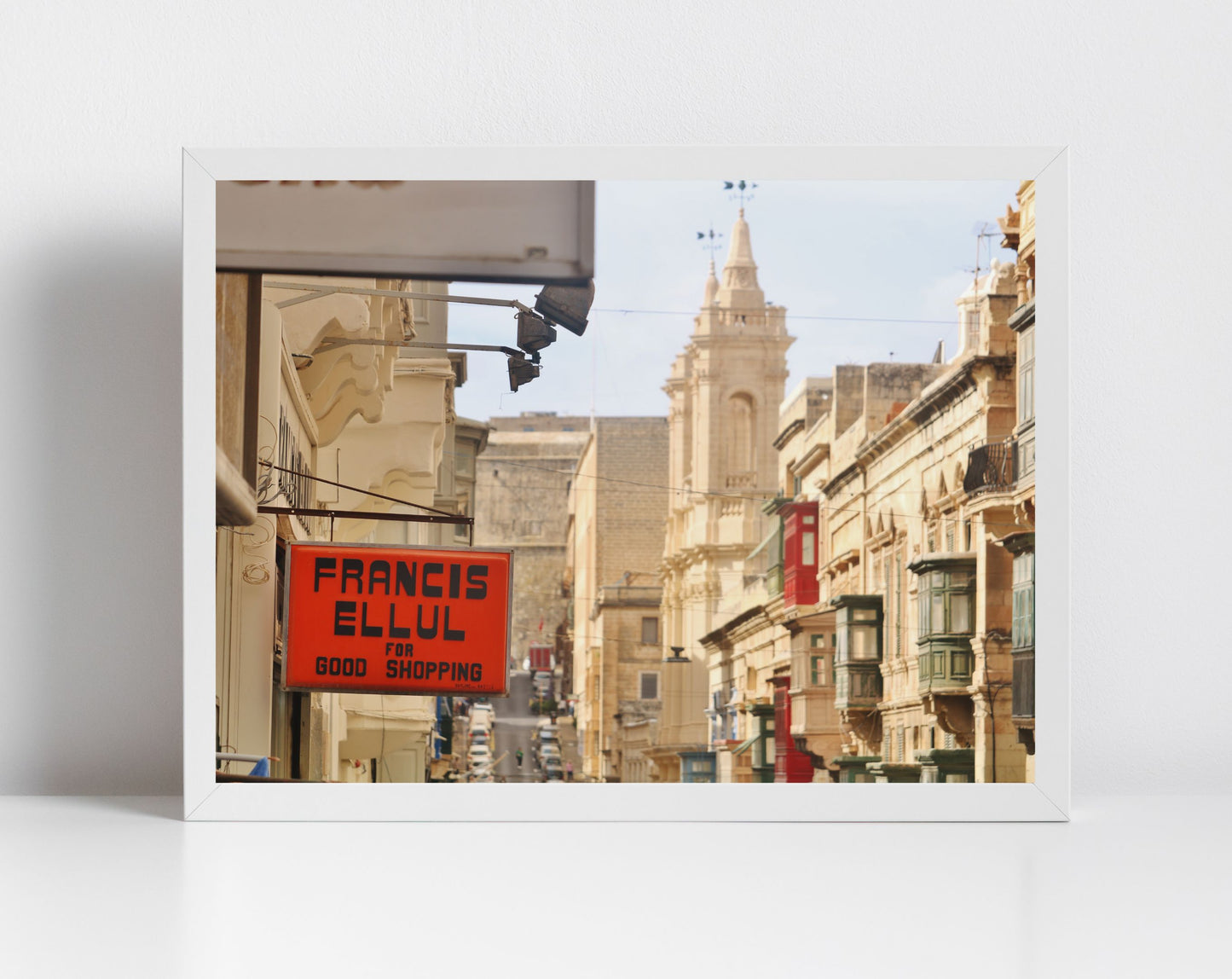 Valletta Malta Print Typography Poster Fine Art Travel Photography