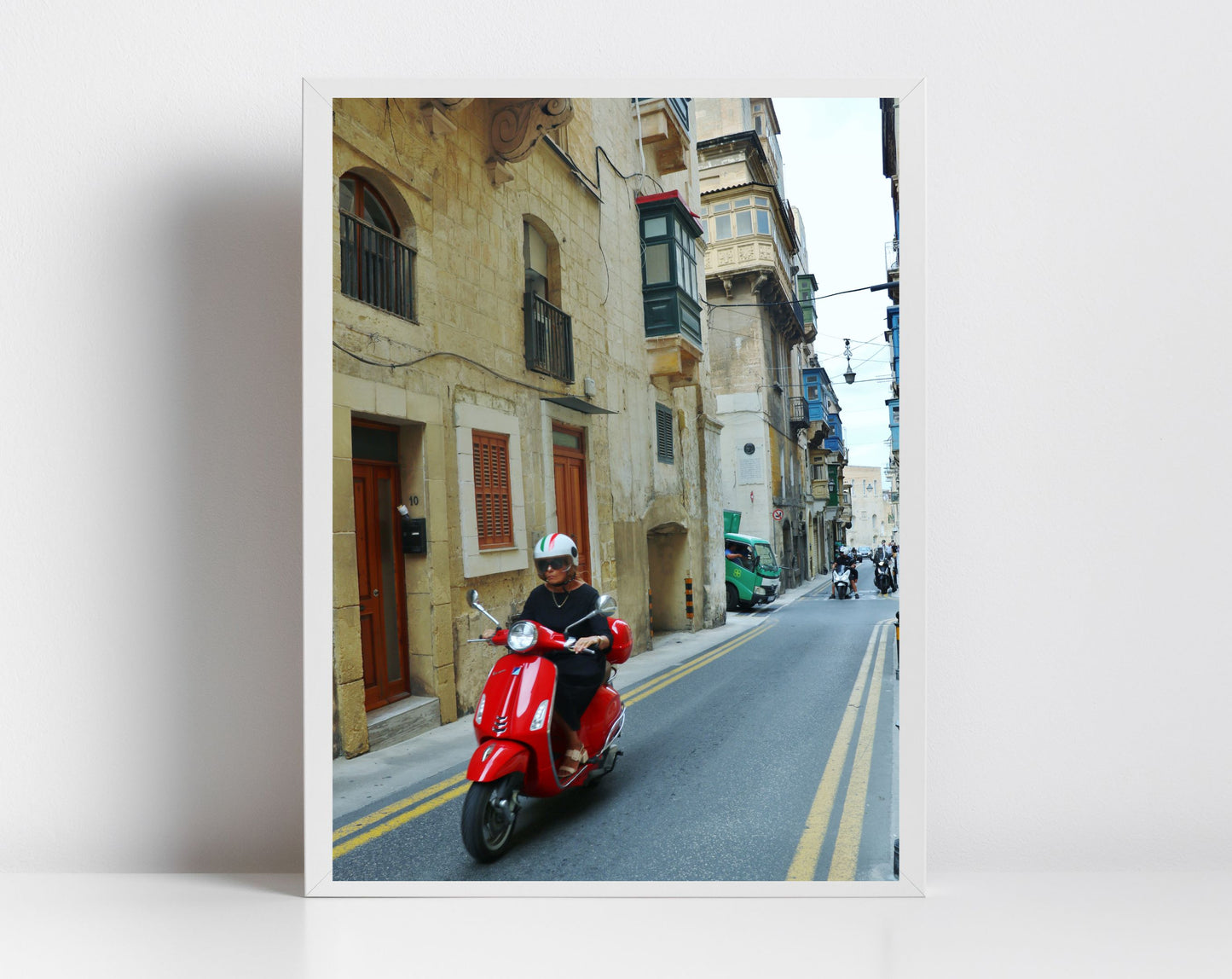 Valletta Malta Print Vespa Poster Fine Art Travel Photography