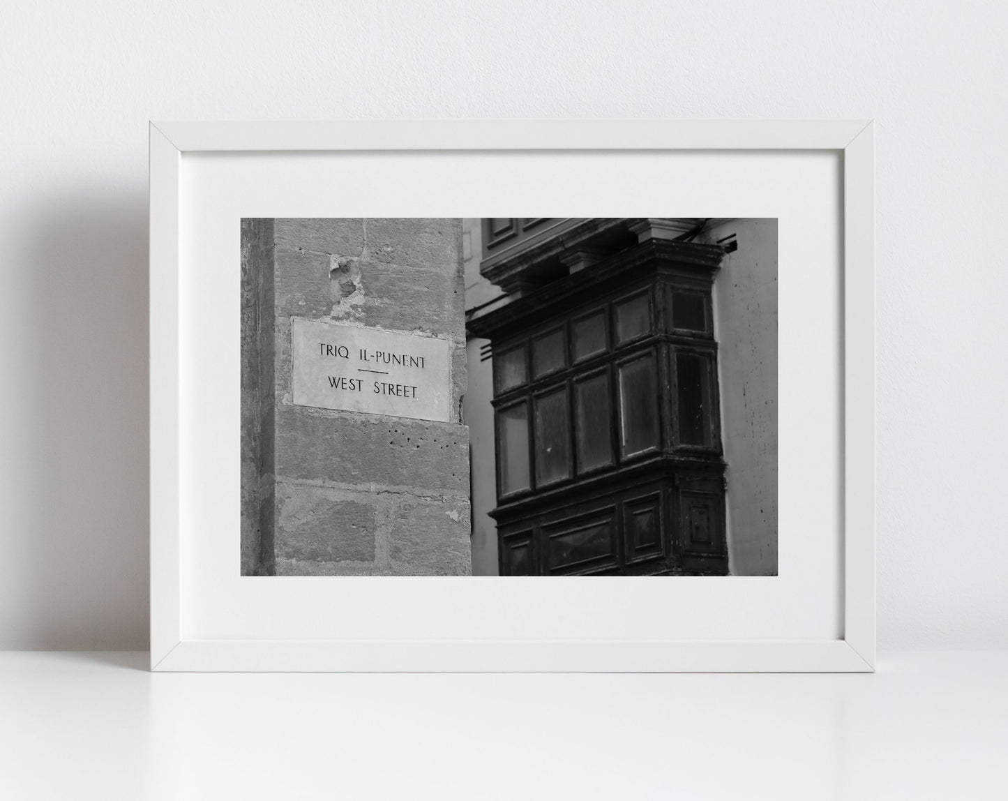 Valletta Malta Print Fine Art Travel Black And White Photography Maltese Art (Copy)
