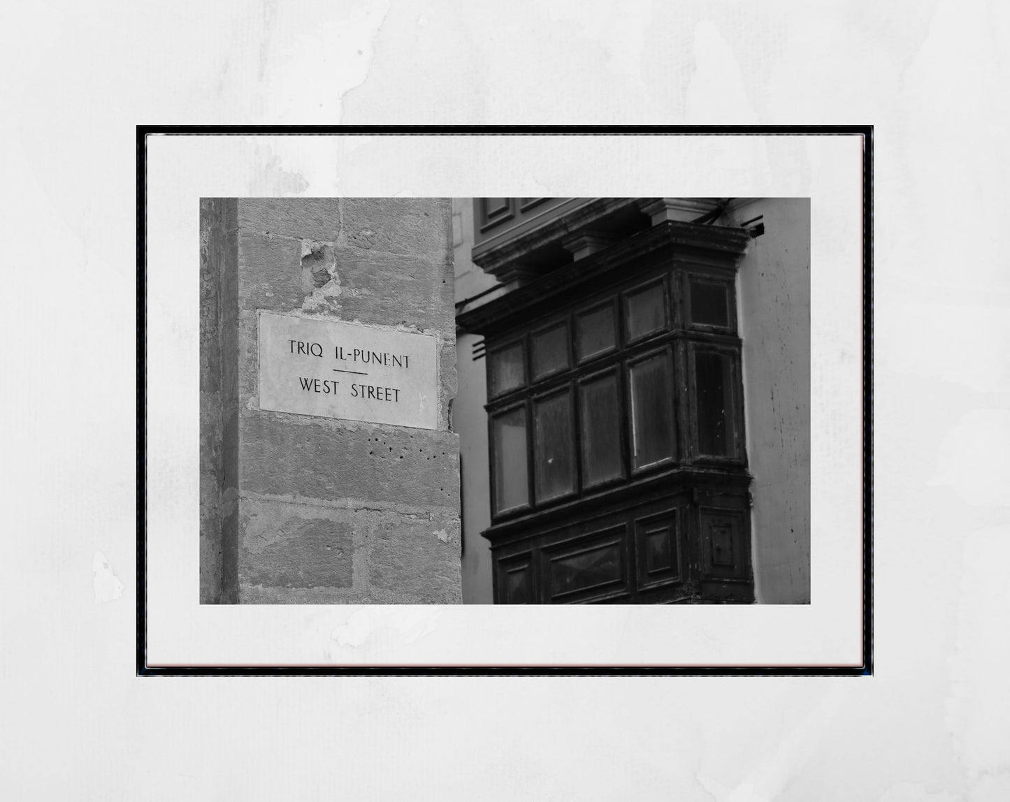 Valletta Malta Print Fine Art Travel Black And White Photography Maltese Art (Copy)