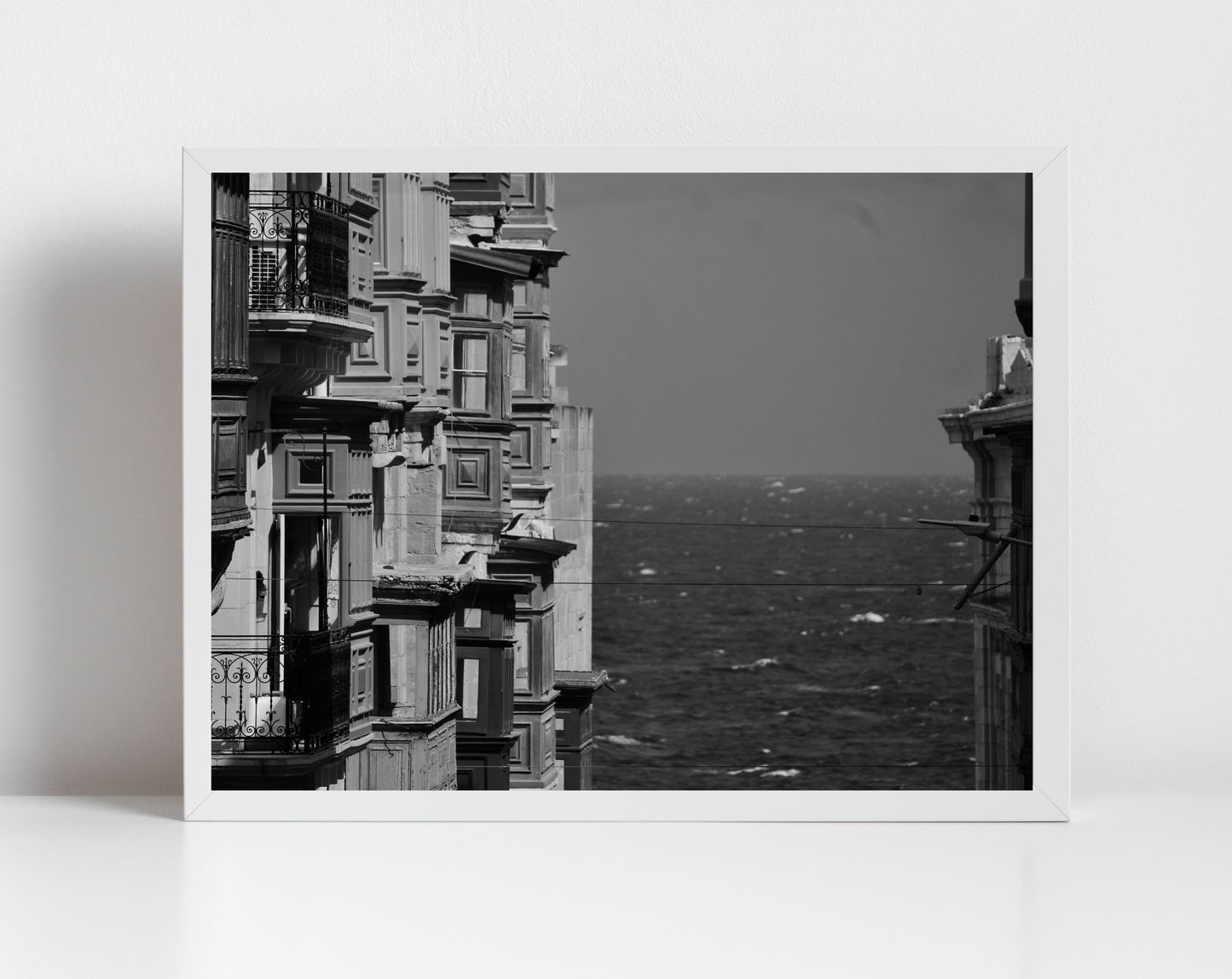 Valletta Malta European Black And White Print Fine Art Travel Photography (Copy)