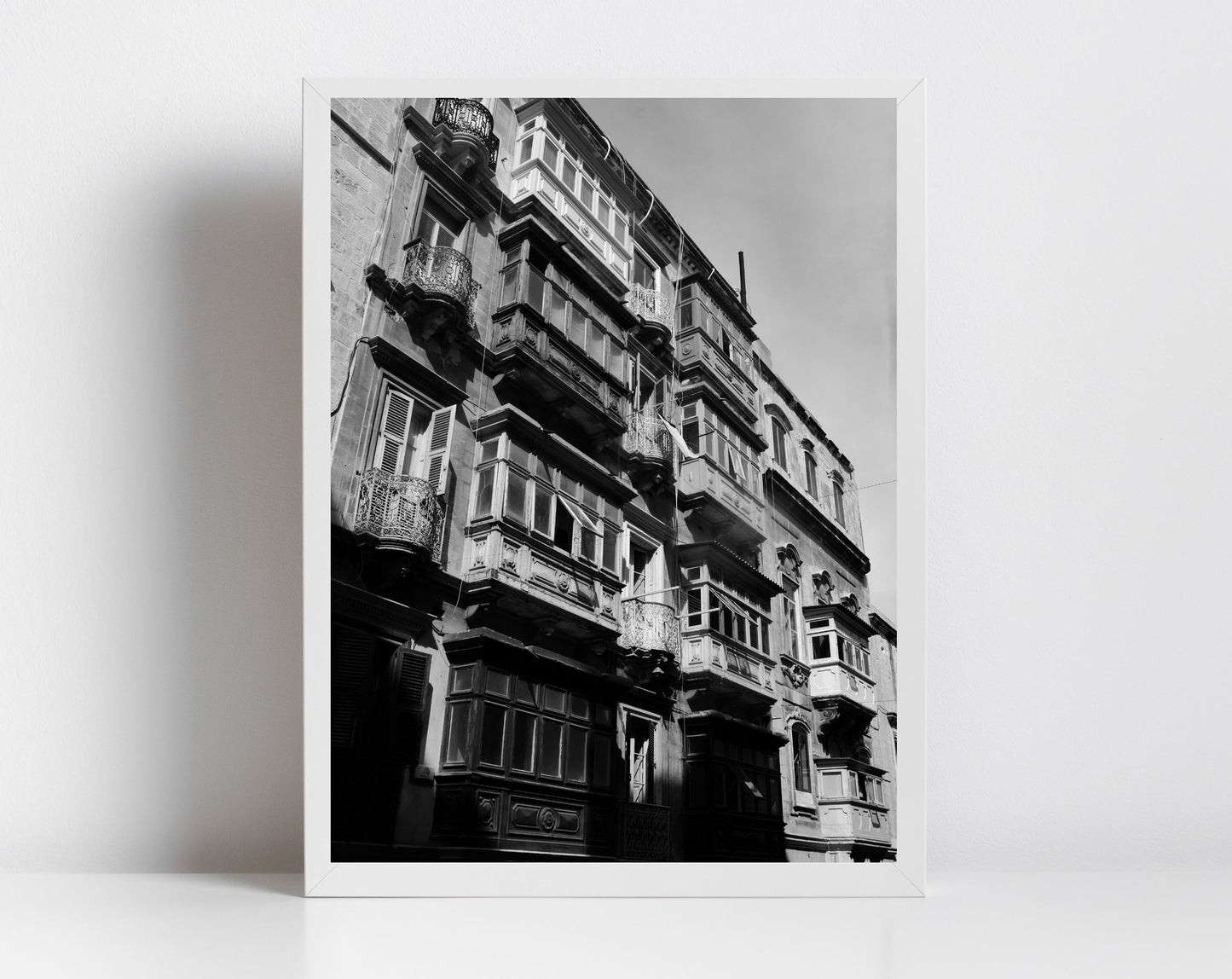 Valletta Malta Black And White Print Fine Art Street Photography