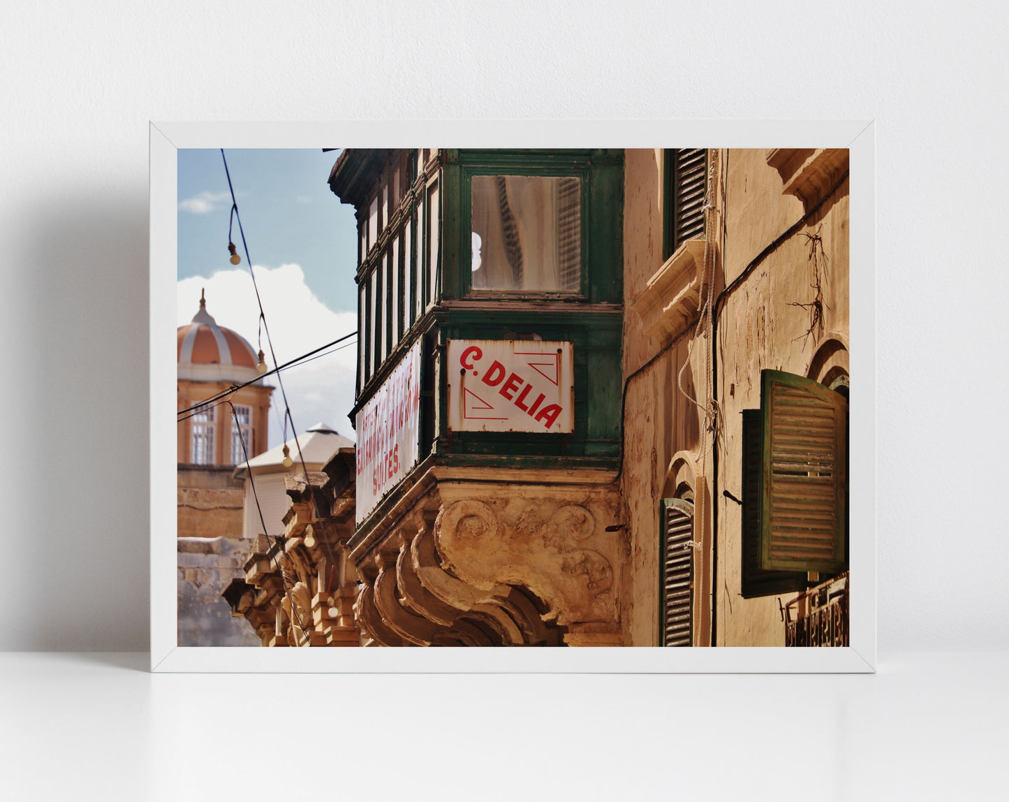 Delia Wall Art Valletta Malta Print Typography Poster Street Photography