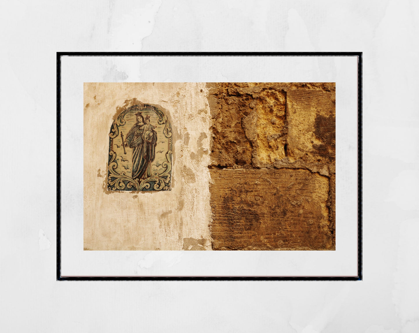 Virgin Mary With Baby Jesus Malta Print Fine Art Travel Photography
