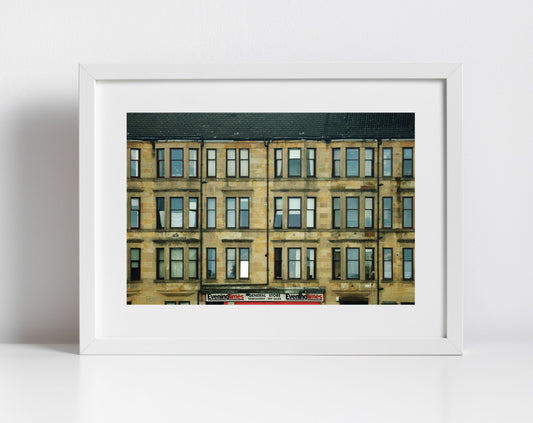 Glasgow Tenements Ibrox Photography Wall Art