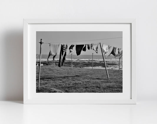 Arbroath Scotland Landscape Black And White Photography Print