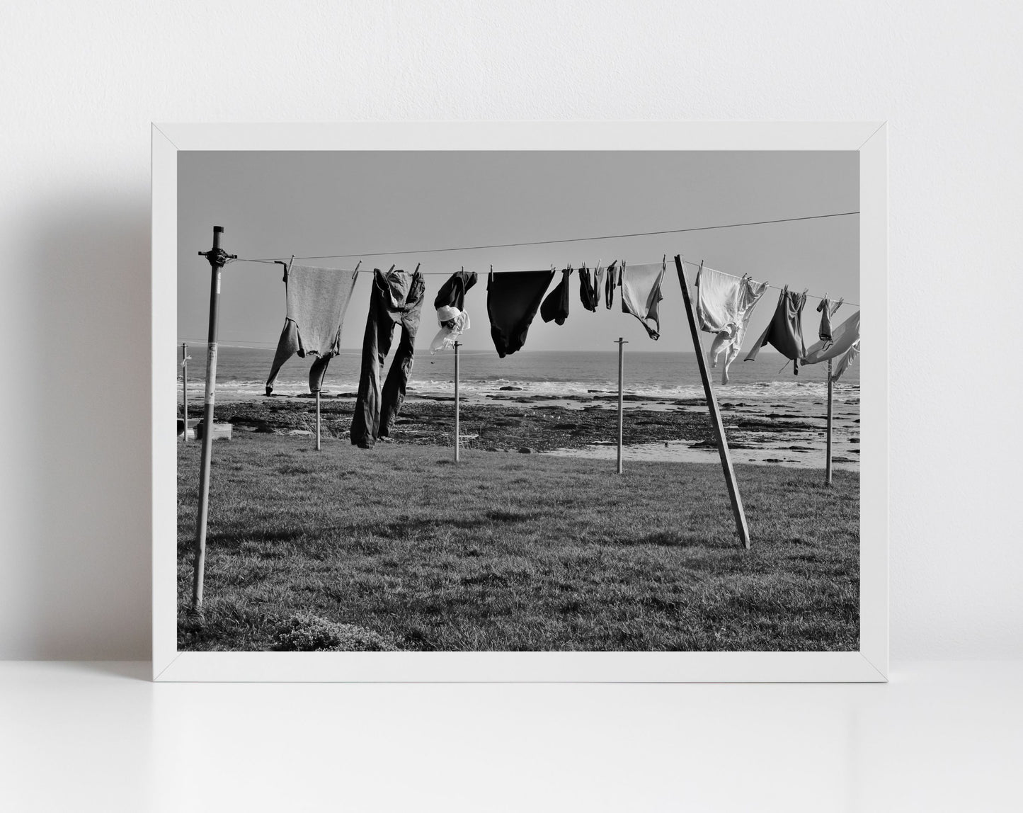 Arbroath Scotland Landscape Black And White Photography Print