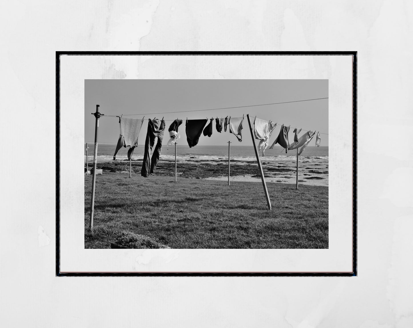 Arbroath Scotland Landscape Black And White Photography Print