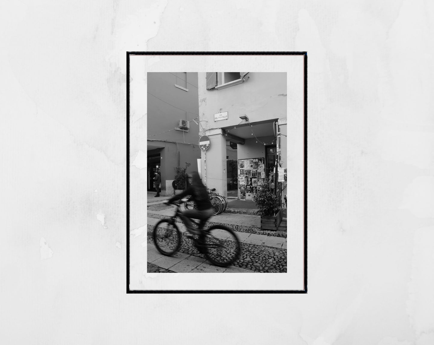 Bologna Via Del Pratello Black And White Photography Print