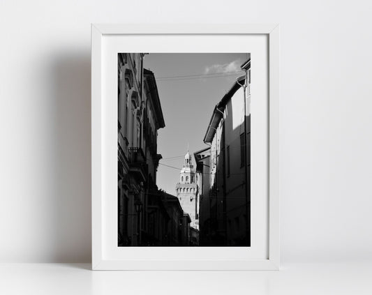 Bologna Italy Black And White Photography Print