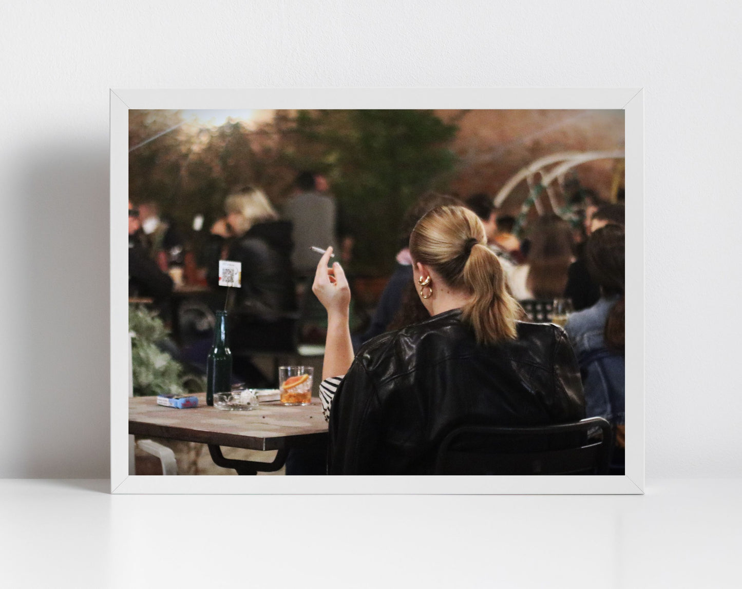 Woman Smoking Cigarette Bologna Italy Fine Art Photography Print