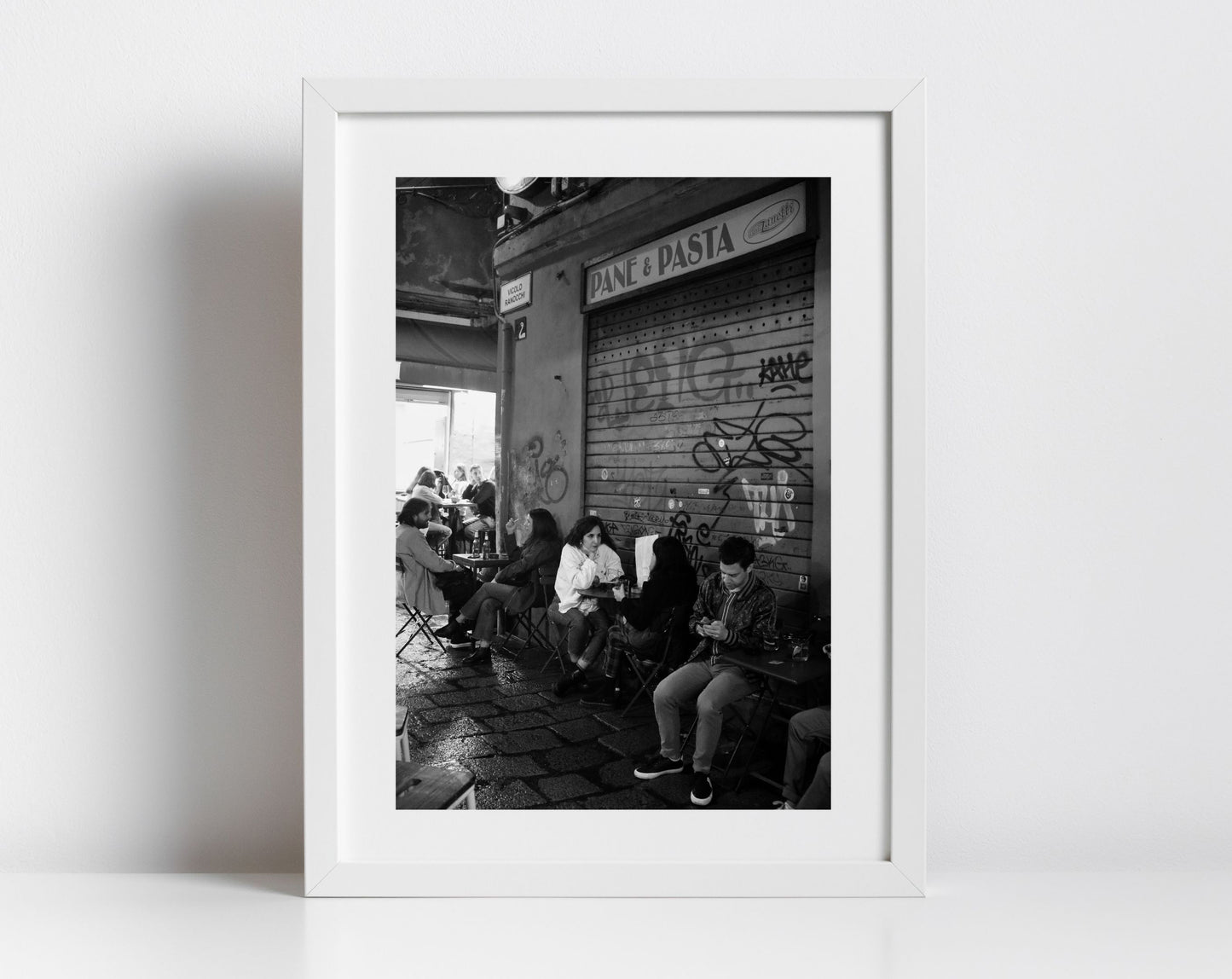 Bologna Italy Street Black And White Photography Print