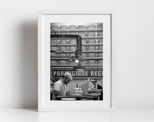Parmigiana Italian Food Bologna Black And White Photography Print