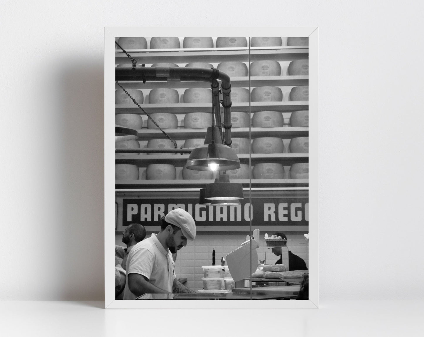 Parmigiana Italian Food Bologna Black And White Photography Print