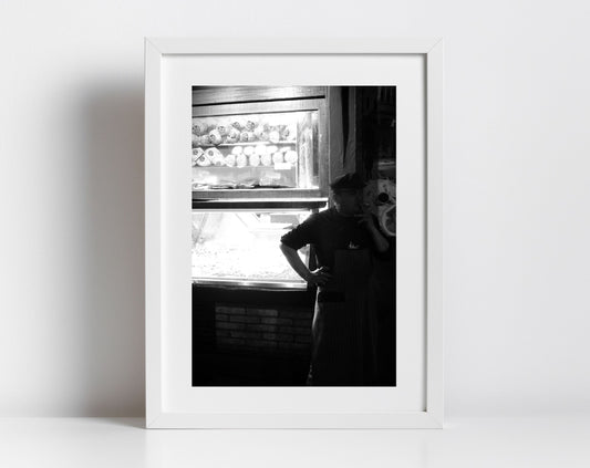 Bologna Italy Street Fine Art Black And White Photography Food Print