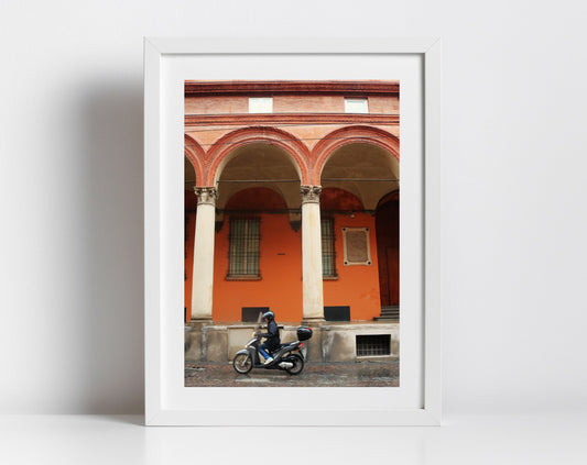 Via Zamboni Bologna Italy Scooter Fine Art Photography Print