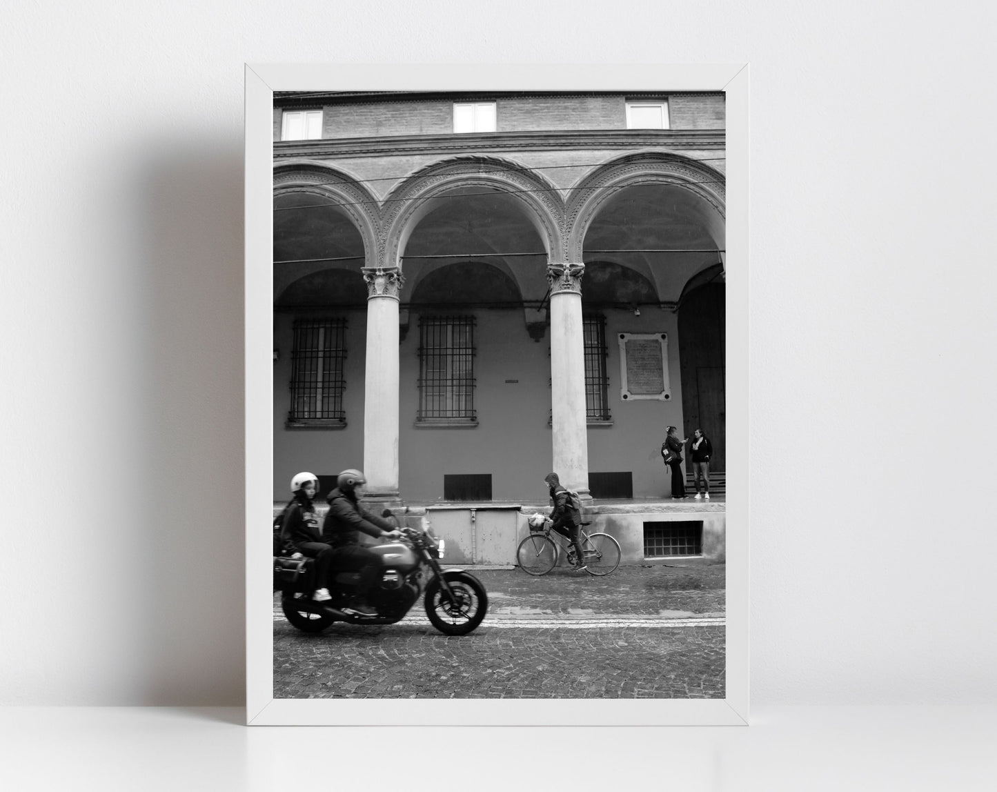 Via Zamboni Bologna Italy Street Fine Art Black And White Photography Print