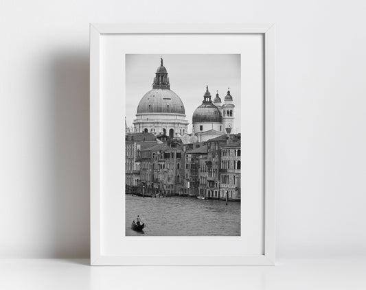 Venice Grand Canal Fine Art Black And White Photography Print