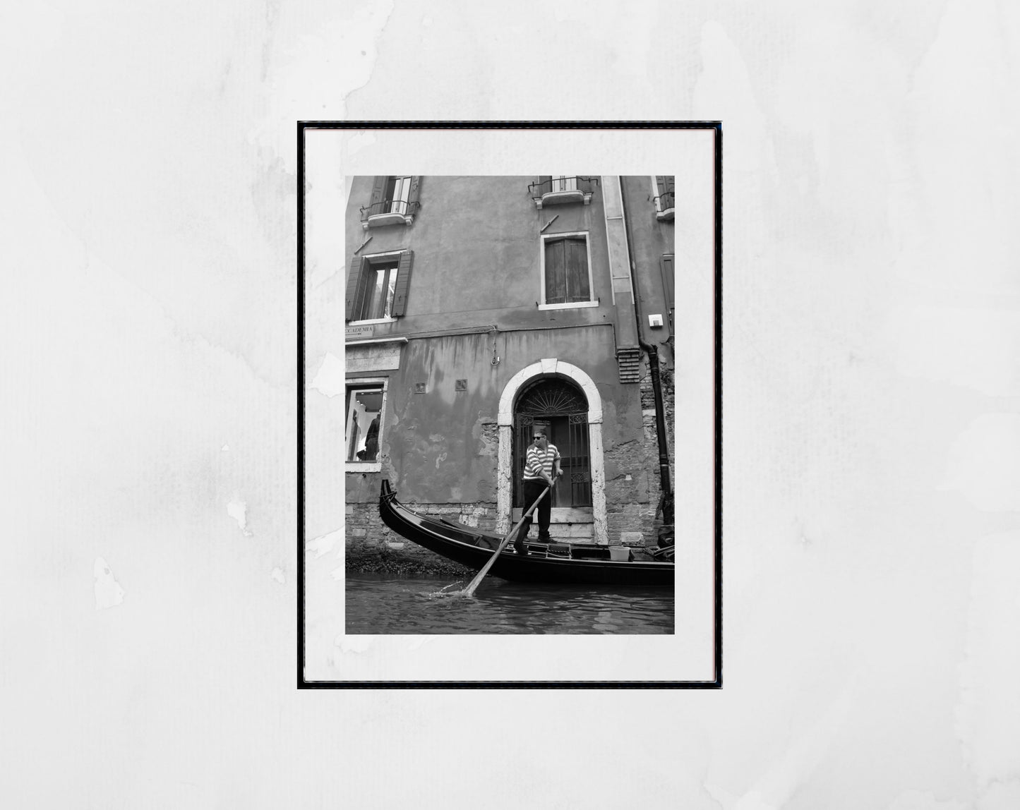 Venice Italy Fine Art Black And White Photography Print