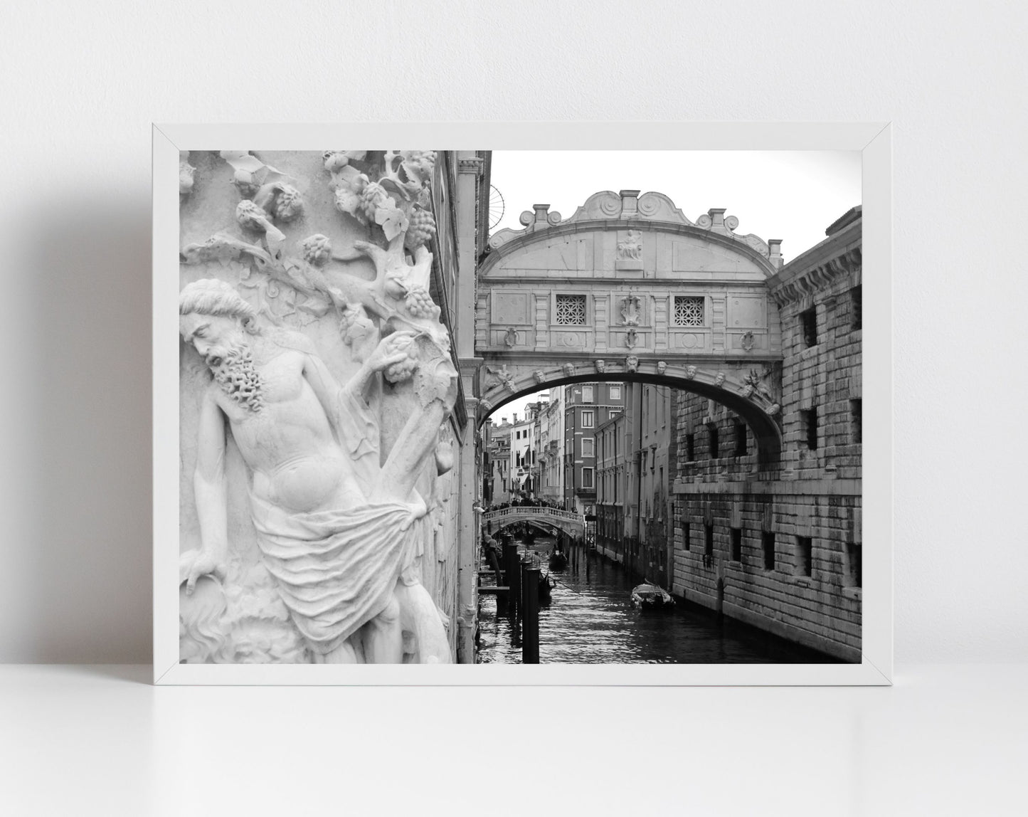Bride Of Sighs Venice Fine Art Black And White Photography Print