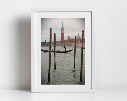 Venice Italy Fine Art Photography Print: Venetian Lagoon Gondola